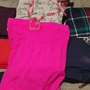 Halter top with tie up